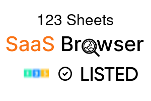 123 Sheets - SaaS Browser Verified Badge