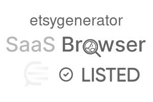 etsygenerator - SaaS Browser Verified Badge
