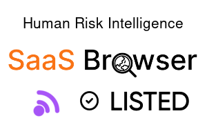 Human Risk Intelligence - SaaS Browser Verified Badge