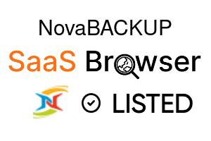NovaBACKUP - SaaS Browser Verified Badge