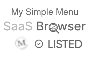 My Simple Menu - SaaS Browser Verified Badge