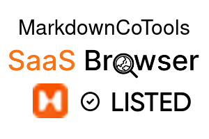 MarkdownCoTools - SaaS Browser Verified Badge