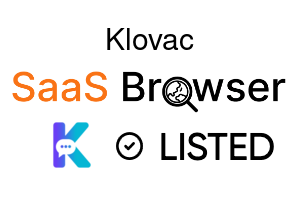 Klovac - SaaS Browser Verified Badge