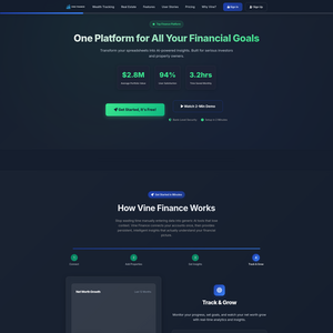Vine Finance Screenshot