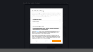 Georgia Real Estate Contract Screenshot