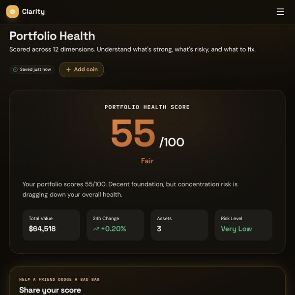 Crypto Clarity AI Screenshot 1
