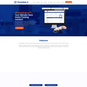 eProceedings Screenshot