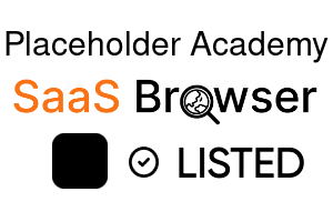 Placeholder Academy - SaaS Browser Verified Badge