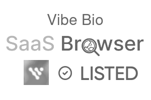 Vibe Bio - SaaS Browser Verified Badge