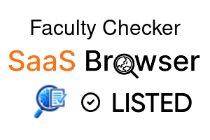 Faculty Checker - SaaS Browser Verified Badge