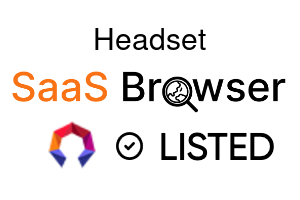 Headset - SaaS Browser Verified Badge