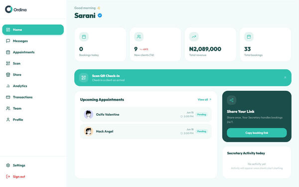 Ordina Screenshot 2