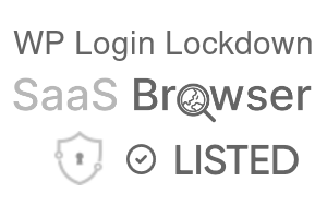 WP Login Lockdown - SaaS Browser Verified Badge