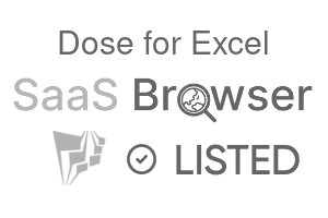 Dose for Excel - SaaS Browser Verified Badge