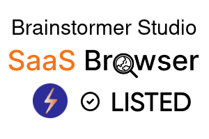 Brainstormer Studio - SaaS Browser Verified Badge