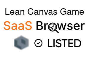Lean Canvas Game - SaaS Browser Verified Badge