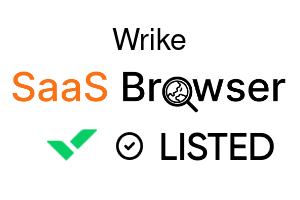Wrike - SaaS Browser Verified Badge