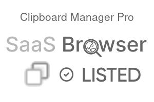 Clipboard Manager Pro - SaaS Browser Verified Badge