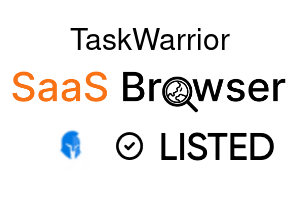TaskWarrior - SaaS Browser Verified Badge