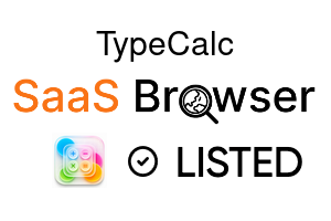 TypeCalc - SaaS Browser Verified Badge