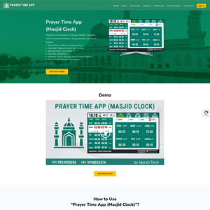 Prayer Time App Screenshot