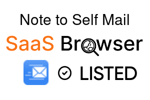 Note to Self Mail - SaaS Browser Verified Badge