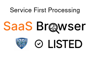 Service First Processing - SaaS Browser Verified Badge