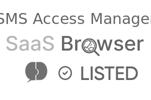 SMS Access Manager - SaaS Browser Verified Badge