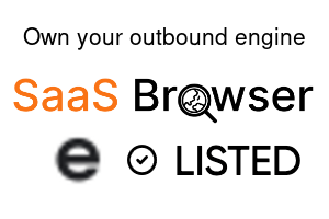 Own your outbound engine - SaaS Browser Verified Badge