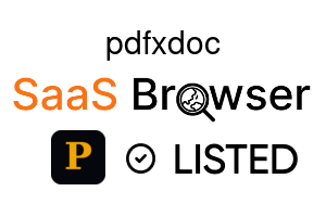 pdfxdoc - SaaS Browser Verified Badge