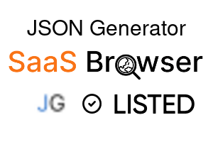JSON Generator - SaaS Browser Verified Badge