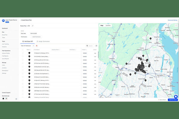 Upper Route Planner Screenshot 3