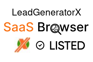 LeadGeneratorX - SaaS Browser Verified Badge