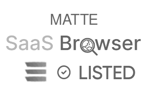 MATTE - SaaS Browser Verified Badge