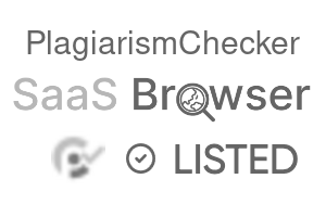 PlagiarismChecker - SaaS Browser Verified Badge