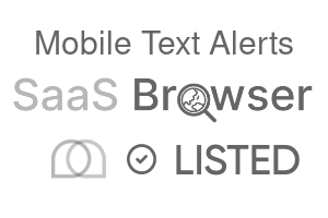 Mobile Text Alerts - SaaS Browser Verified Badge