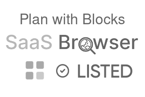 Plan with Blocks - SaaS Browser Verified Badge