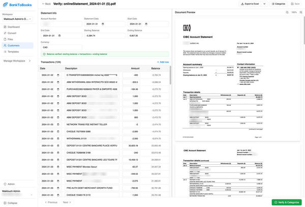 BankToBooks Screenshot 1