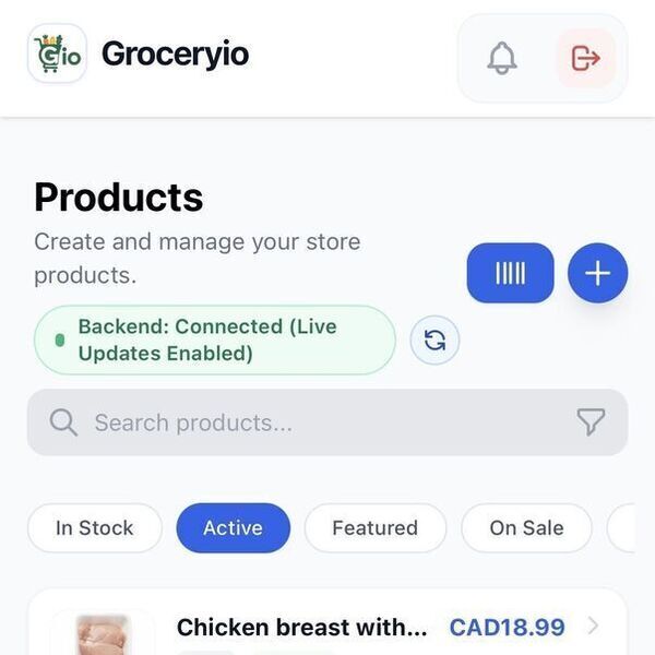 GroceryIO Screenshot 1