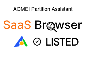 AOMEI Partition Assistant - SaaS Browser Verified Badge