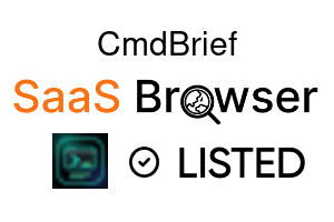 CmdBrief - SaaS Browser Verified Badge