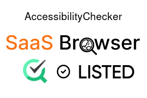AccessibilityChecker - SaaS Browser Verified Badge