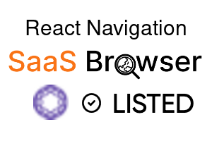 React Navigation - SaaS Browser Verified Badge