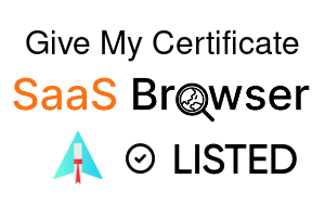 Give My Certificate - SaaS Browser Verified Badge