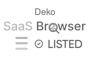 Deko - SaaS Browser Verified Badge