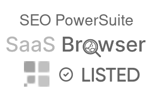 SEO PowerSuite - SaaS Browser Verified Badge