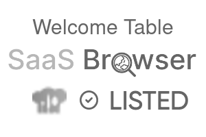 Welcome Table - SaaS Browser Verified Badge