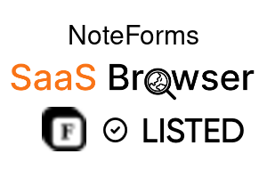 NoteForms - SaaS Browser Verified Badge