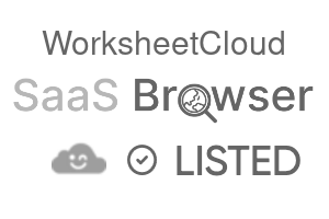 WorksheetCloud - SaaS Browser Verified Badge