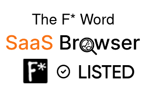 The F* Word - SaaS Browser Verified Badge